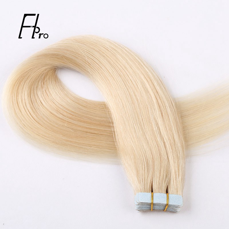 Premium Virgin Hair 22# Tape Hair Extensions Straight 18 inches